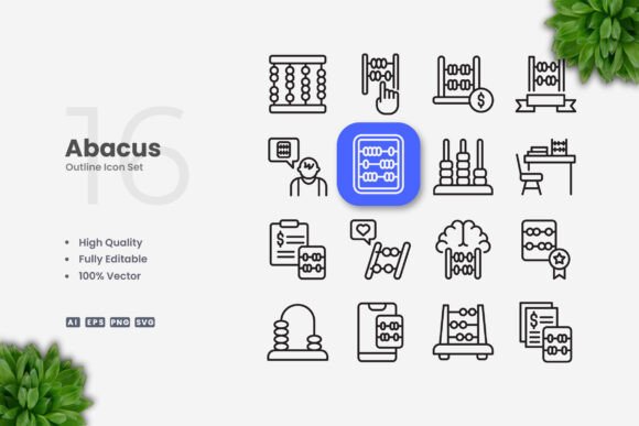 Abacus Icons: Simple and Clean Design for Every Project
