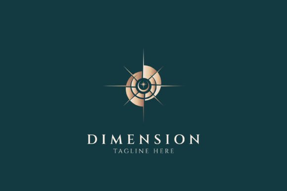 Abstract Gold Star Elegant Logo: Elevate Your Brand with Timeless Design