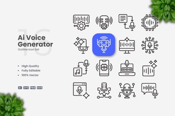 AI Voice Generator Icons