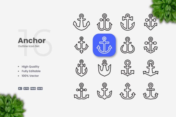 Anchor Icons: A Versatile Solution for Clean and Customizable Design