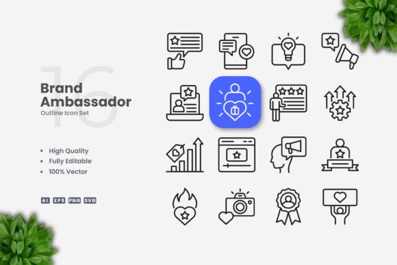 Brand Ambassador Icons: A Versatile Design Solution