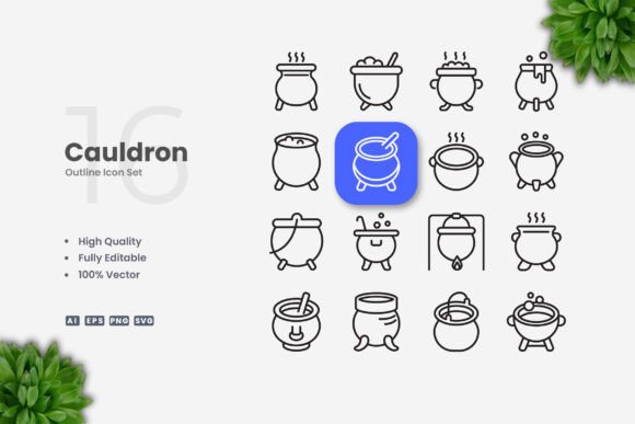 Cauldron Icons: Simple and Clean Design