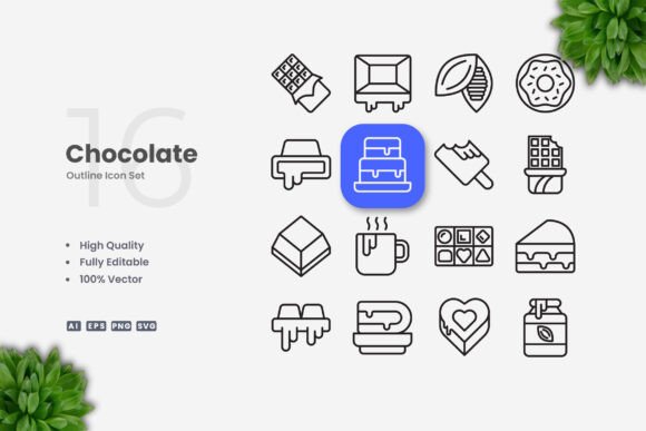 Chocolate Icons: A Versatile and Elegant Design Solution