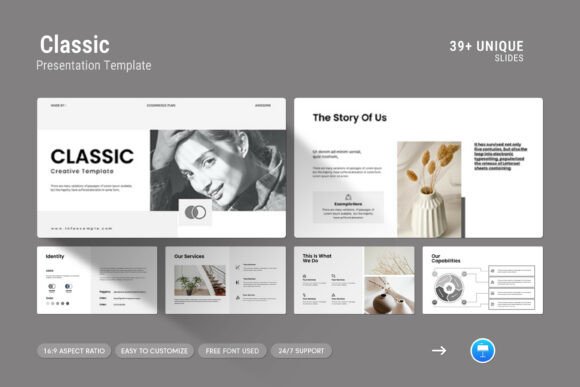 Classic Creative Keynote Template: A Strategic Tool for Professional Presentation