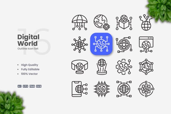 Digital World Icons