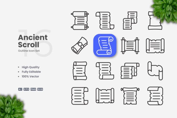 Exploring the Versatility of Ancient Scroll Icons