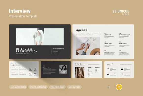 Interview Google Slides Template