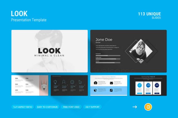 Look Minimal Google Slides Template