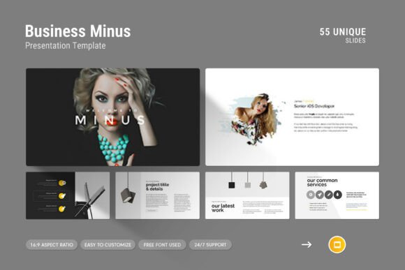 Minus Google Slides Template