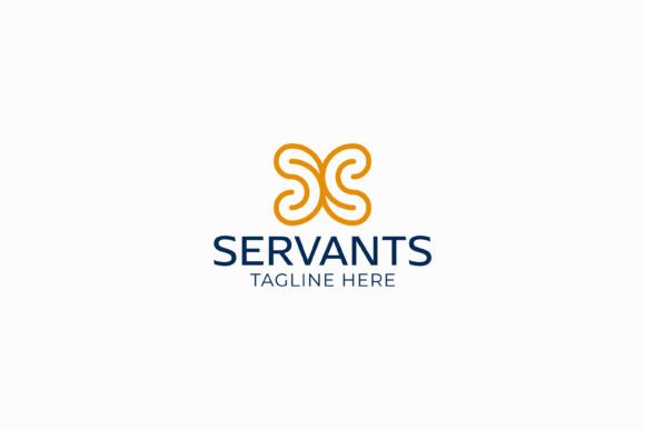 Sign Symbol for Servant Logo Abstract: A Versatile Design for Modern Businesses