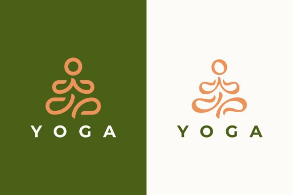 Yoga Logo Pose Silhouette Meditation